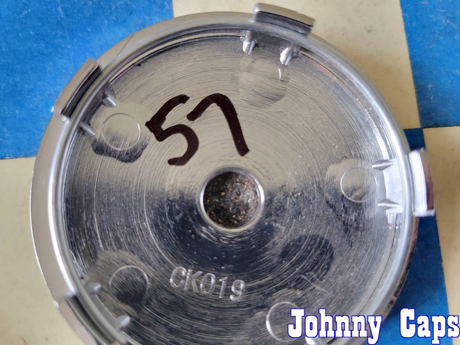 STR RACING Wheels # CK019 . CHROME Custom Wheel Center Cap [57] (QTY. 1)