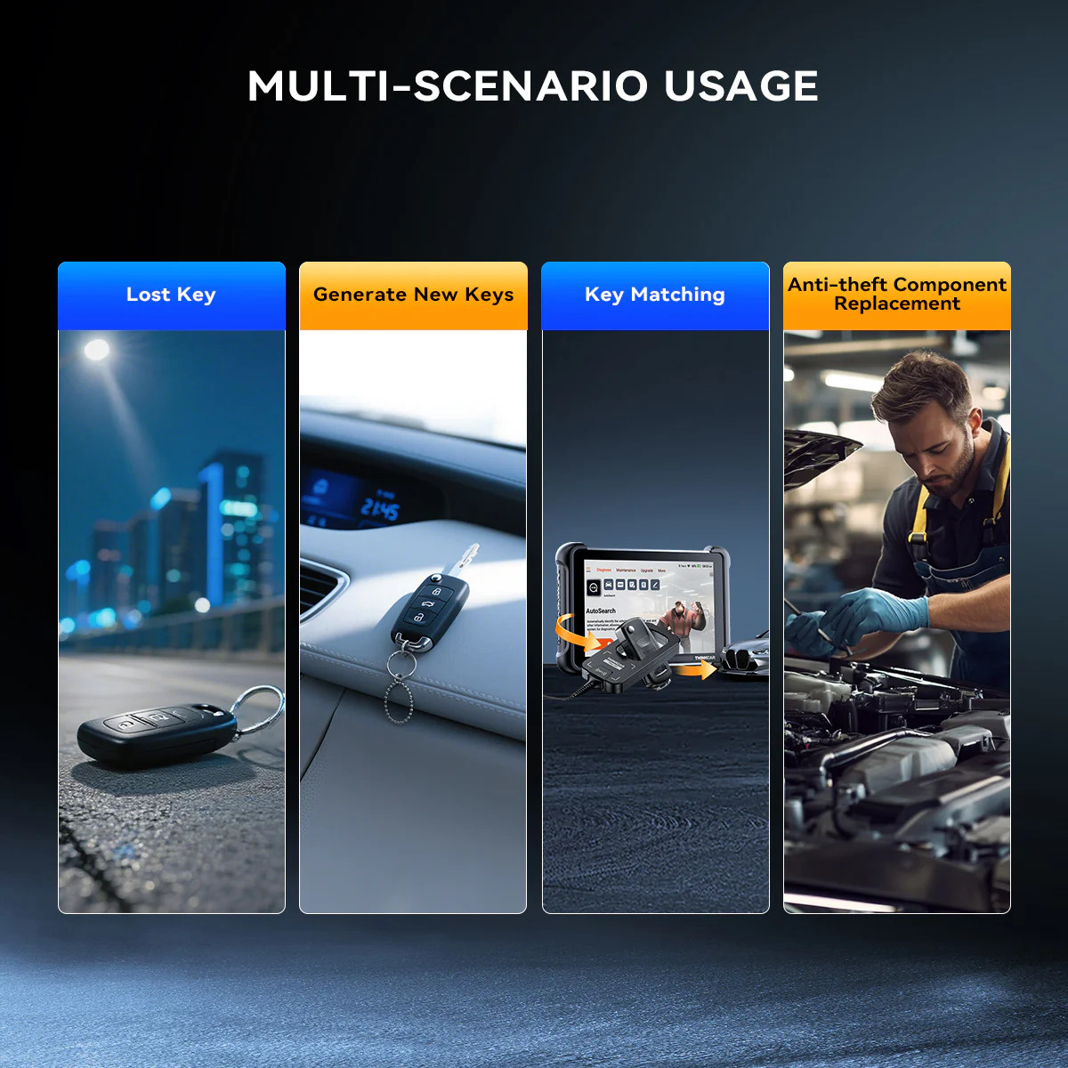 MUCAR 892BT PRO Auto Diagnostic Scanner OBD2 Topology Map + Thinkcar Tkey101 US