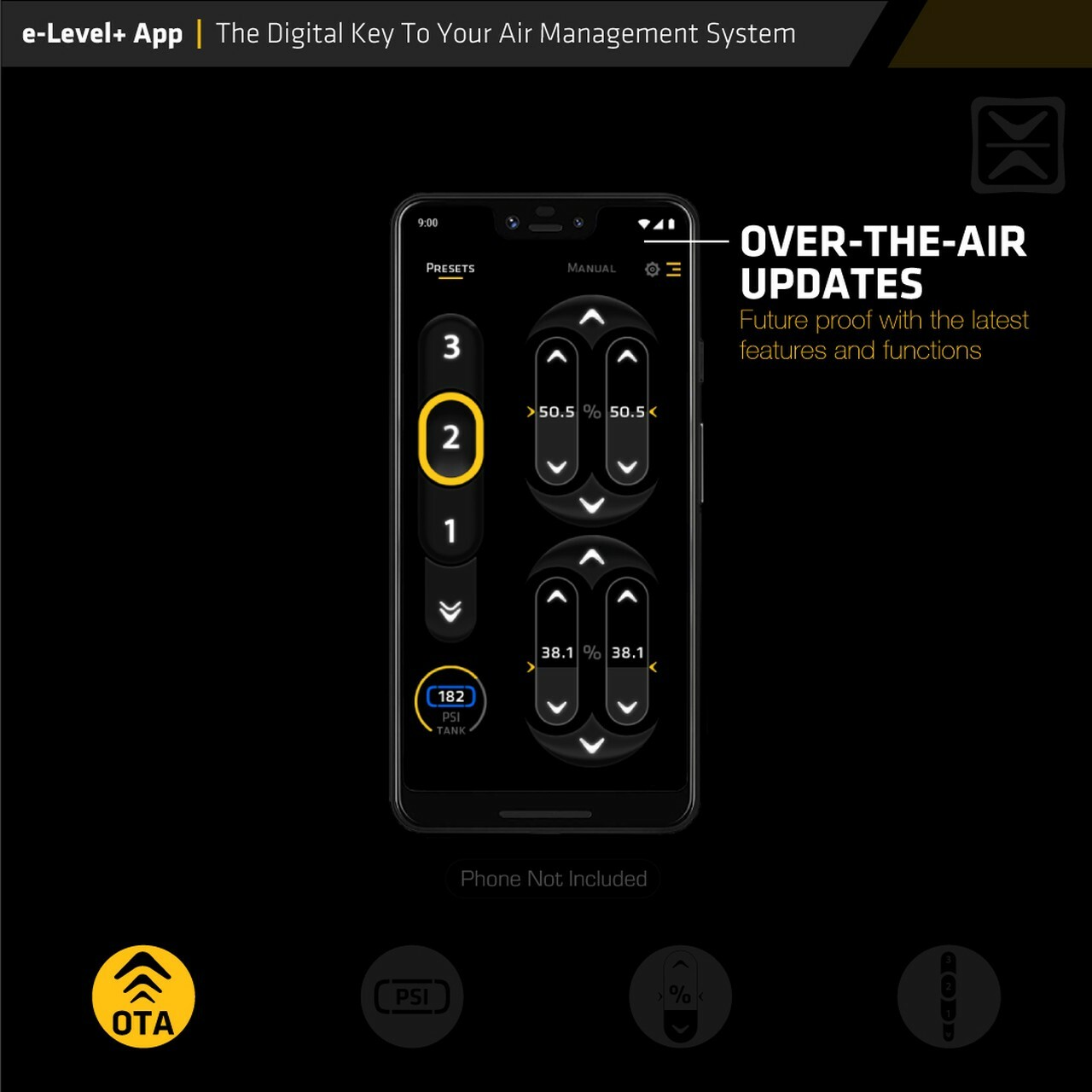 Accuair Air Suspension E-Level+ ECU Upgrade E+ Connect Replaces R9 R10 retrofit