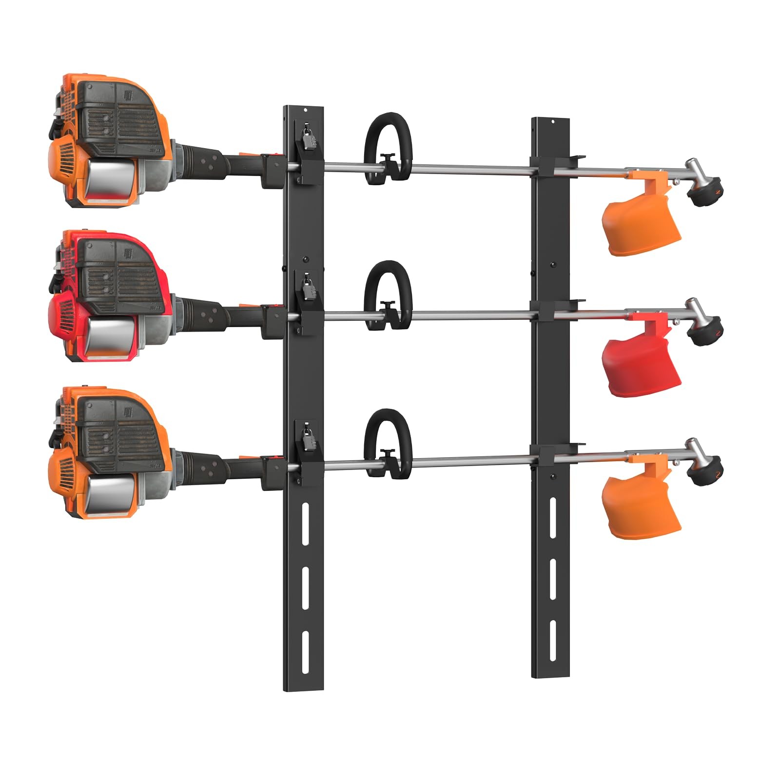 Weed Eater Rack 3 Place Heavy Duty Rust Proof Combination Locks ZS-054 ZSLTLDU