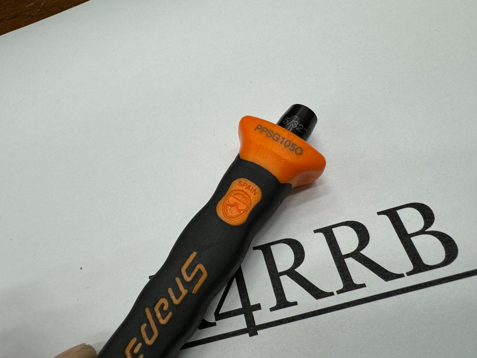 Snap-on Tools SPAIN NEW ORANGE Soft Grip 5/32″ Straight Pin Punch PPSG105o