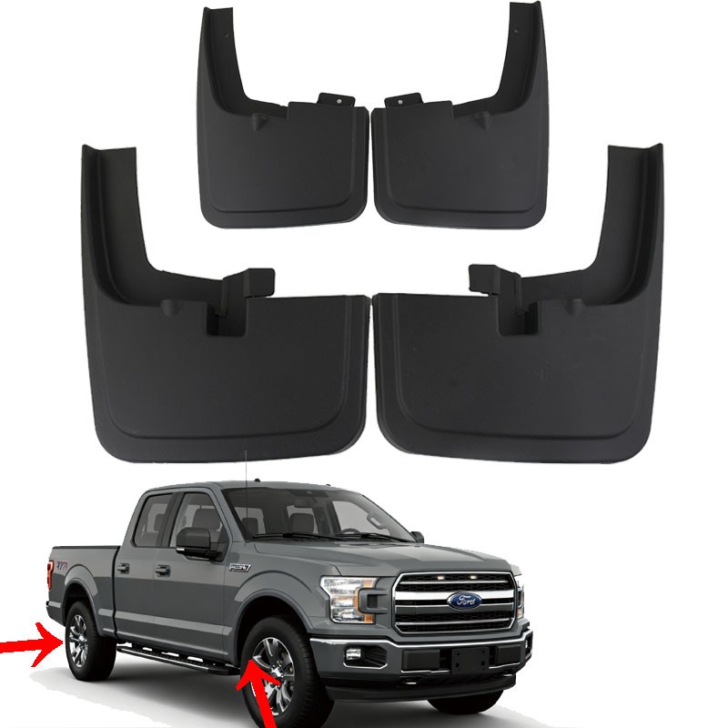Ford F150 F-150 2015-2020 4PCS Splash Mud Flaps Front and Rear Mudguards