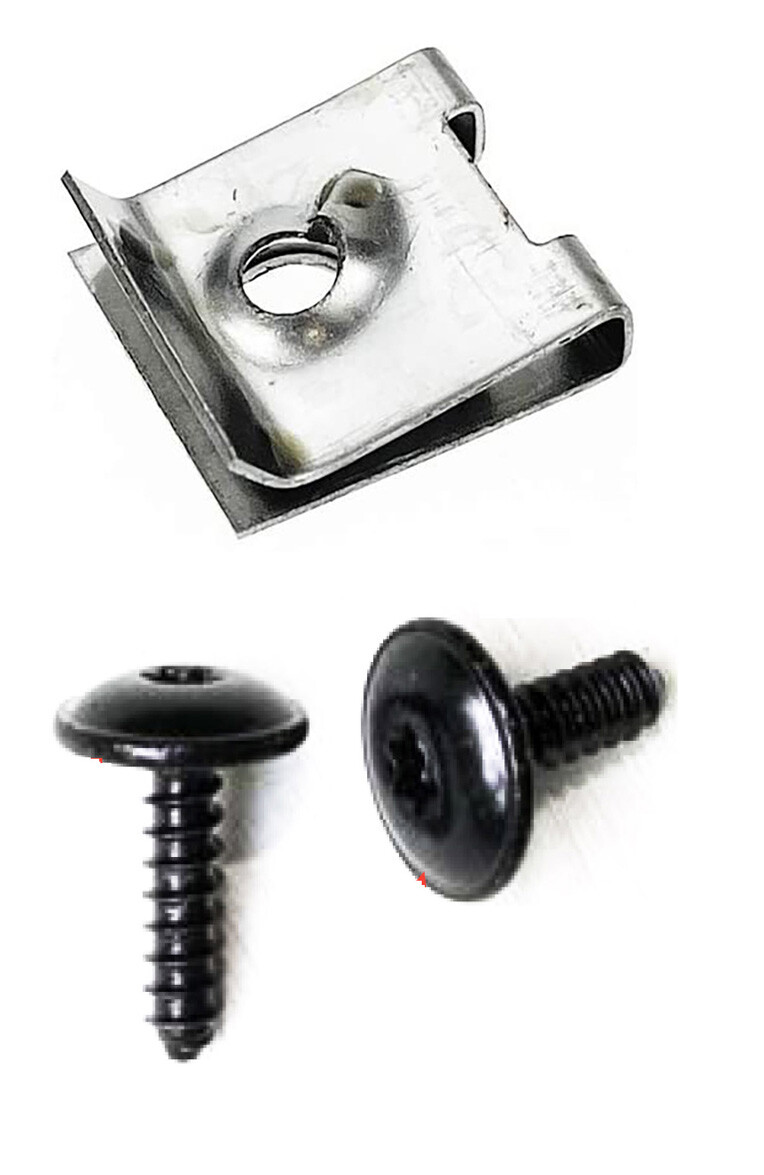10set Speed U-Nut Clip + Torx Tapping Screw Fit VW & Audi N10433701,N90775001
