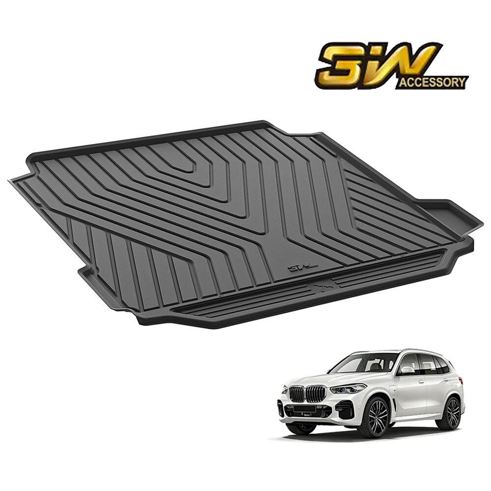 3W Floor Mat for BMW X5 2019-23 All Weather Cargo Liner Trunk Mat TPE Waterproof