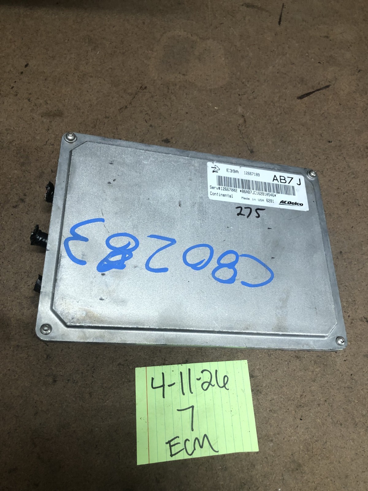 2017 Chevy Equinox 2.4L Engine Computer Control Module ECM 12667189 E39a Ab7j