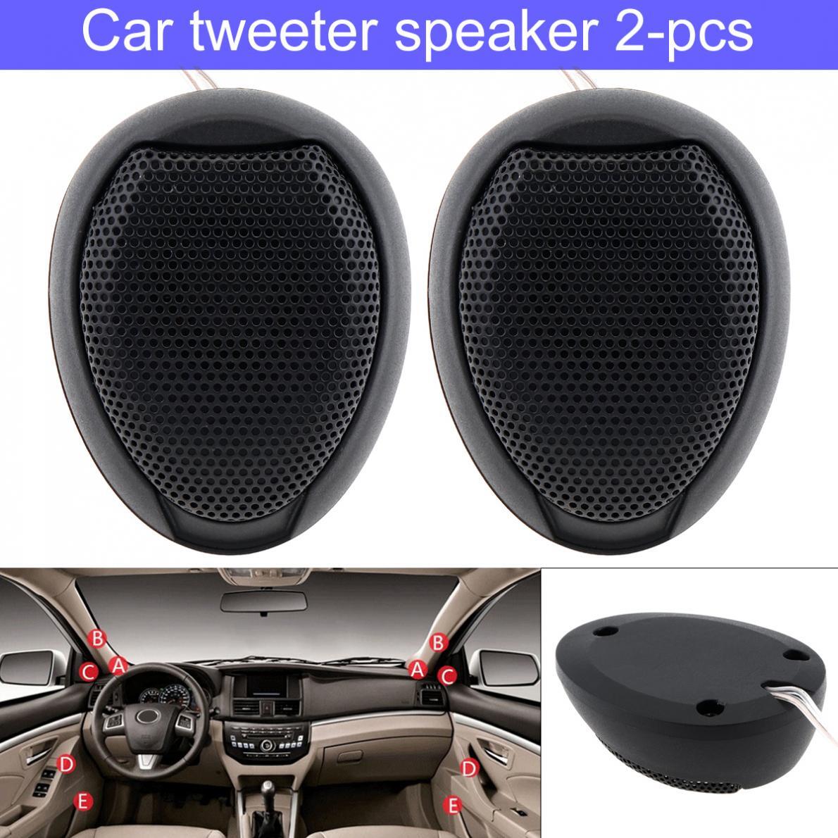 2x Universal Car Stereo Speaker Audio 1000W Dome Tweeter 4Ω Super Power Loud 12V