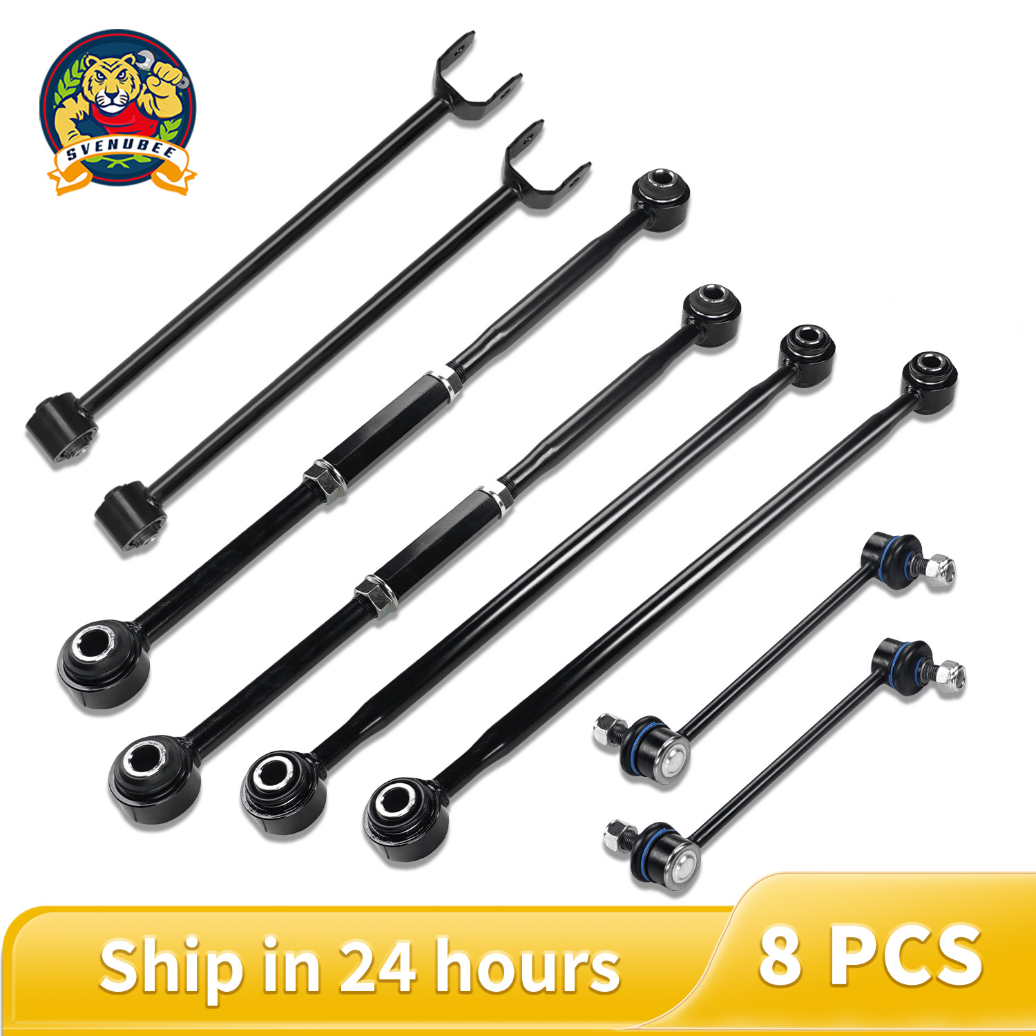 8Pc Rear Control Arm Lateral Link Sway Bar For 1997-2001 Toyota Camry Avalon