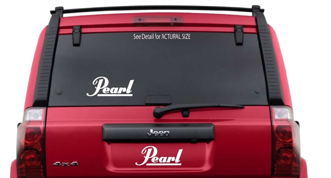 Pearl Drums Logo NEW vinyl sticker decal music bass drums sabian percussion