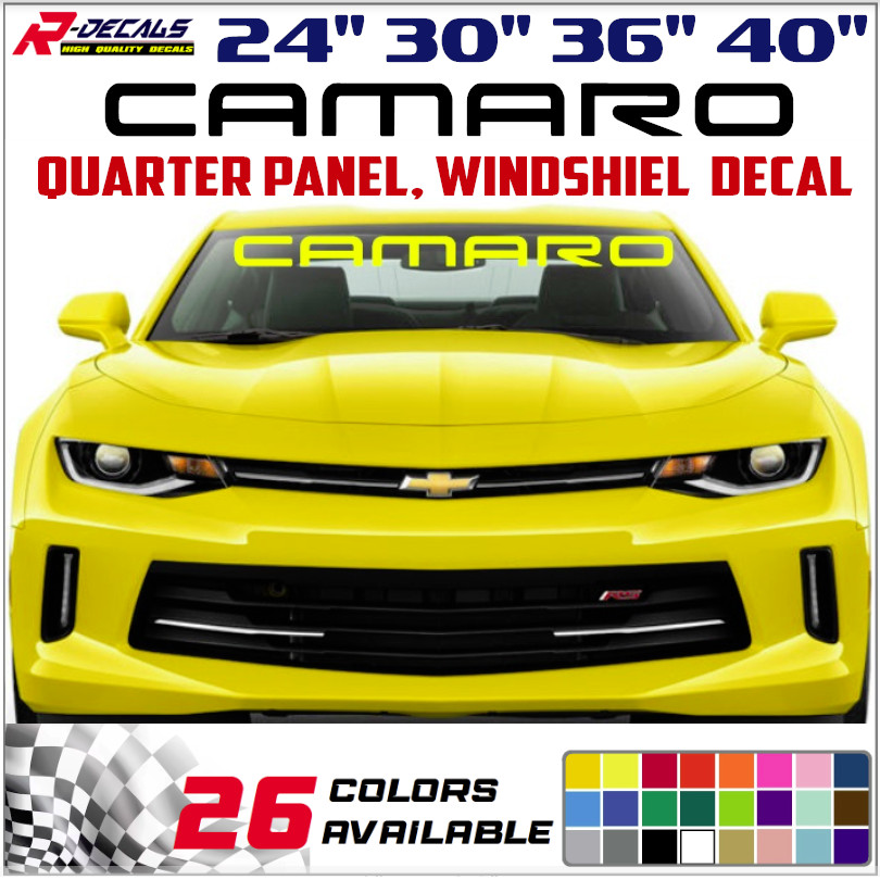 Windshield decal car sticker banner graphics window for or fits CAMARO cars (1)