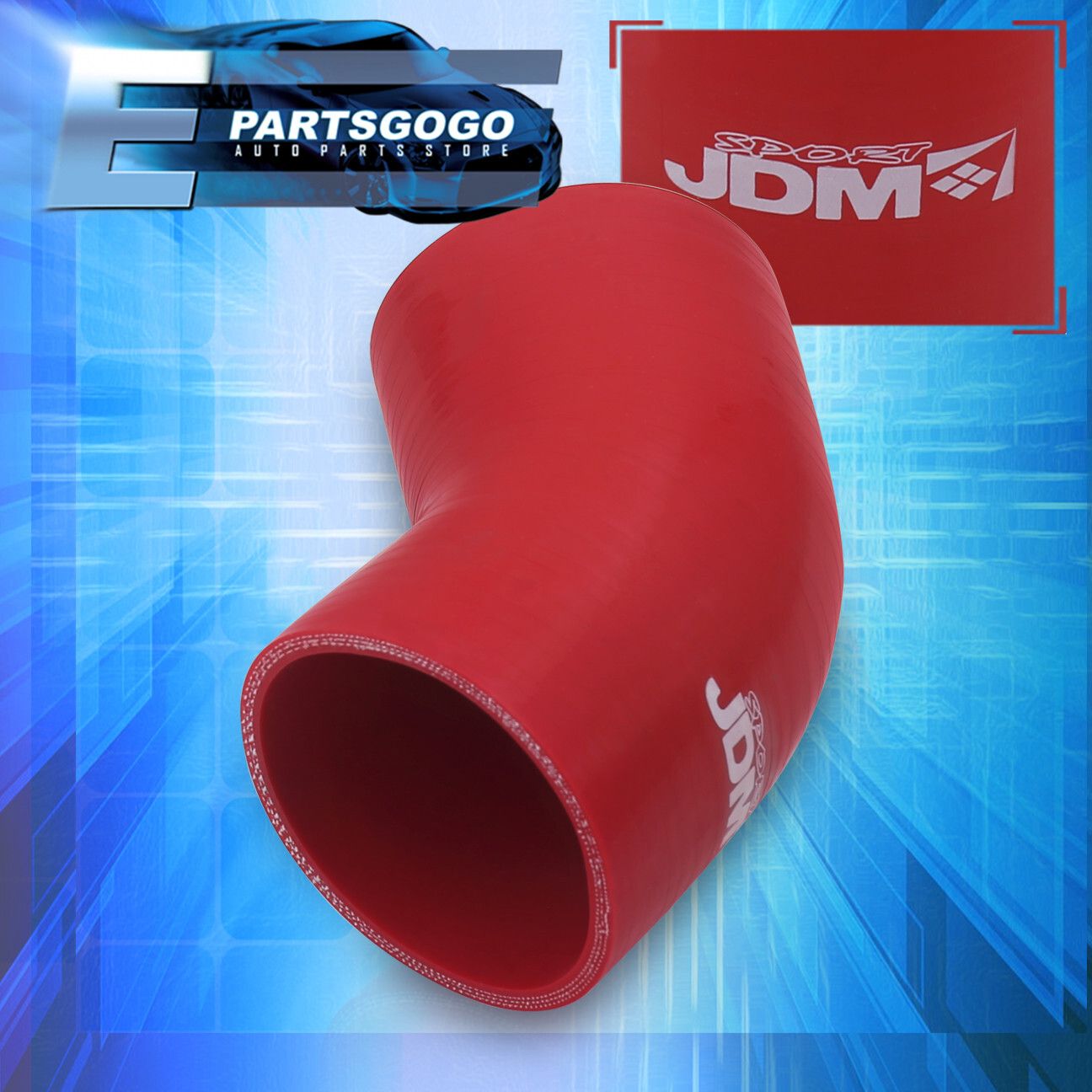 2.75″ 70MM 45 Degree Elbow 3PLY Silicone Coupler Turbo Hose Piping Intake Red