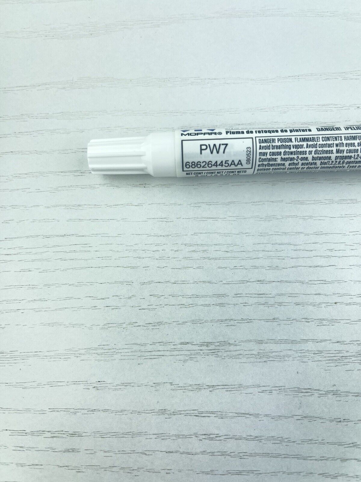 JEEP DODGE CHRYSLER PW7 BRIGHT WHITE CLEAR COAT TOUCH UP PAINT PEN & BRUSH MOPAR