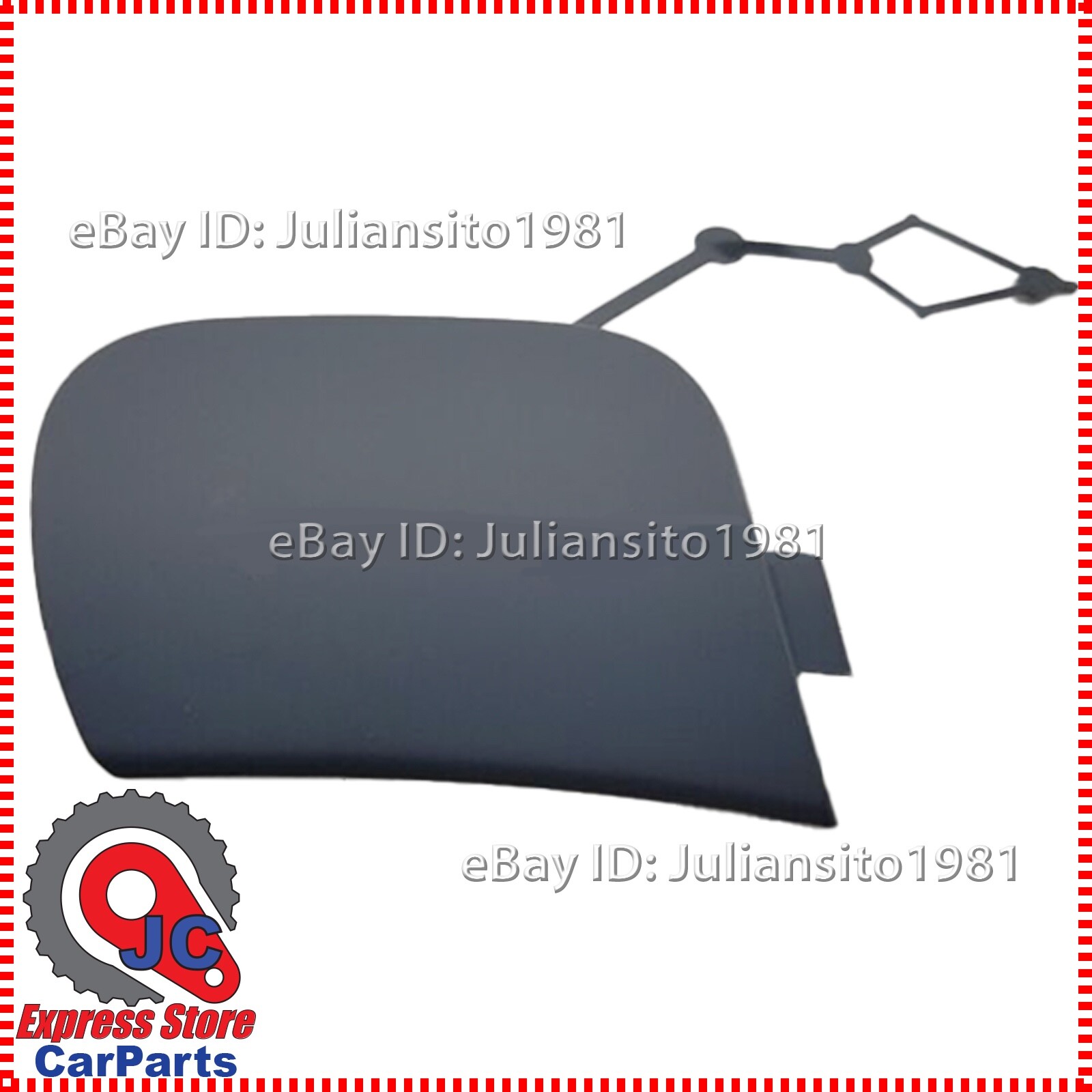 17A807241B GRU VOLKSWAGEN GENUINE OEM JETTA FRONT COVER CAP TOW HITCH