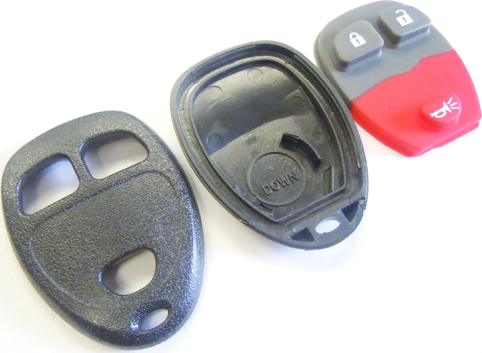 keyless remote fob new 3 button pad case shell for GMC Pontiac OUC60270 OUC60221