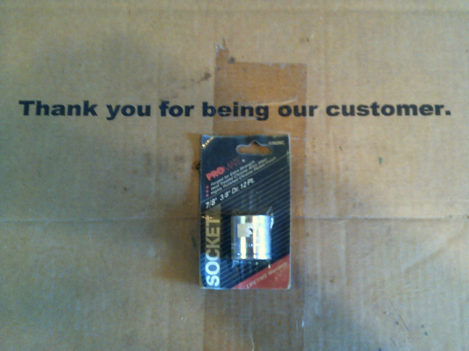 1 Of Promate Tools Part # 03628C 7/8 Standard Socket 3/8 Drive 6 Point
