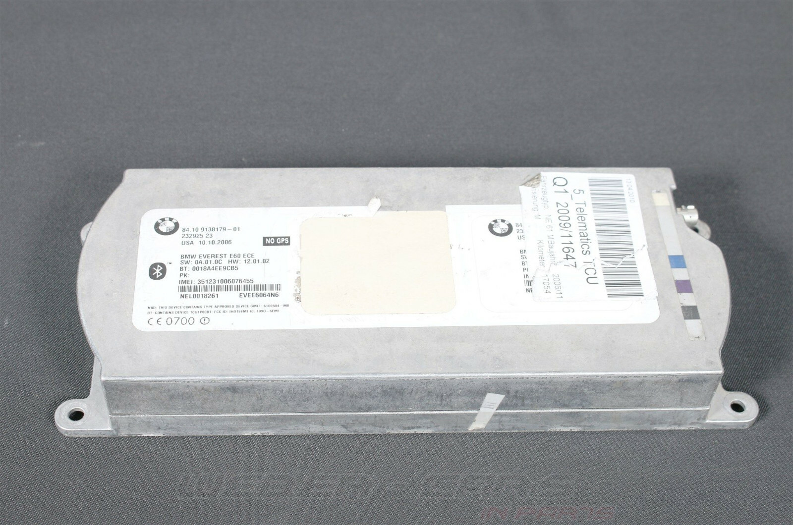 9138179 Bluetooth Phone Control Unit GSM TCU Module (9149615) BMW E61 E63 65 E7
