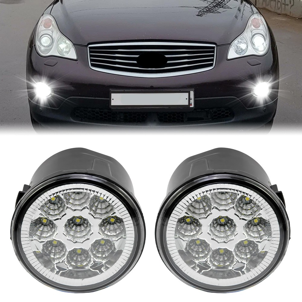 Front Bumper Fog Lights Lamps For Infiniti G25/G37/Q60 Sedan 2010-2012 2013 2014