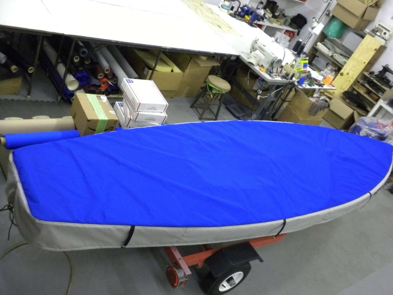 Sunfish Sailboat Cover Marine Fabric w/Bungee Cord perimeter Sunfish Sail Boat
