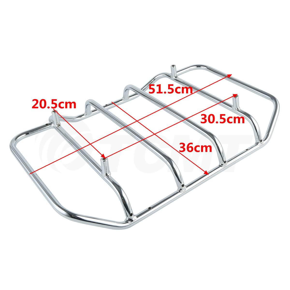 Chopped Pack Trunk Pad & Two Up Rack Fit For Harley Tour Pak Street Glide 14-21