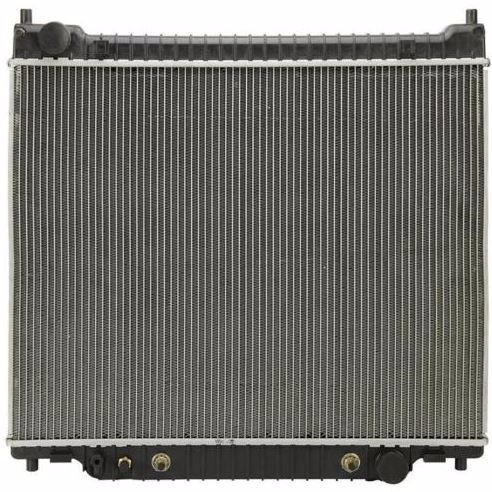 Am Worldwide complete radiator for ford E series 5.4 6.8 7.3 lts. V8 cu1995