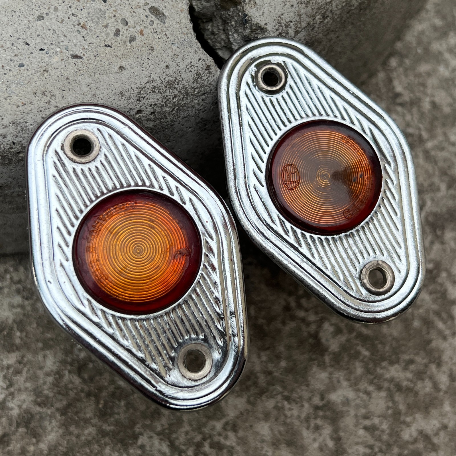 LADA VAZ Classic Zhiguli Door Lights Pair, Vintage 1970-80s / USSR ORIGINAL.