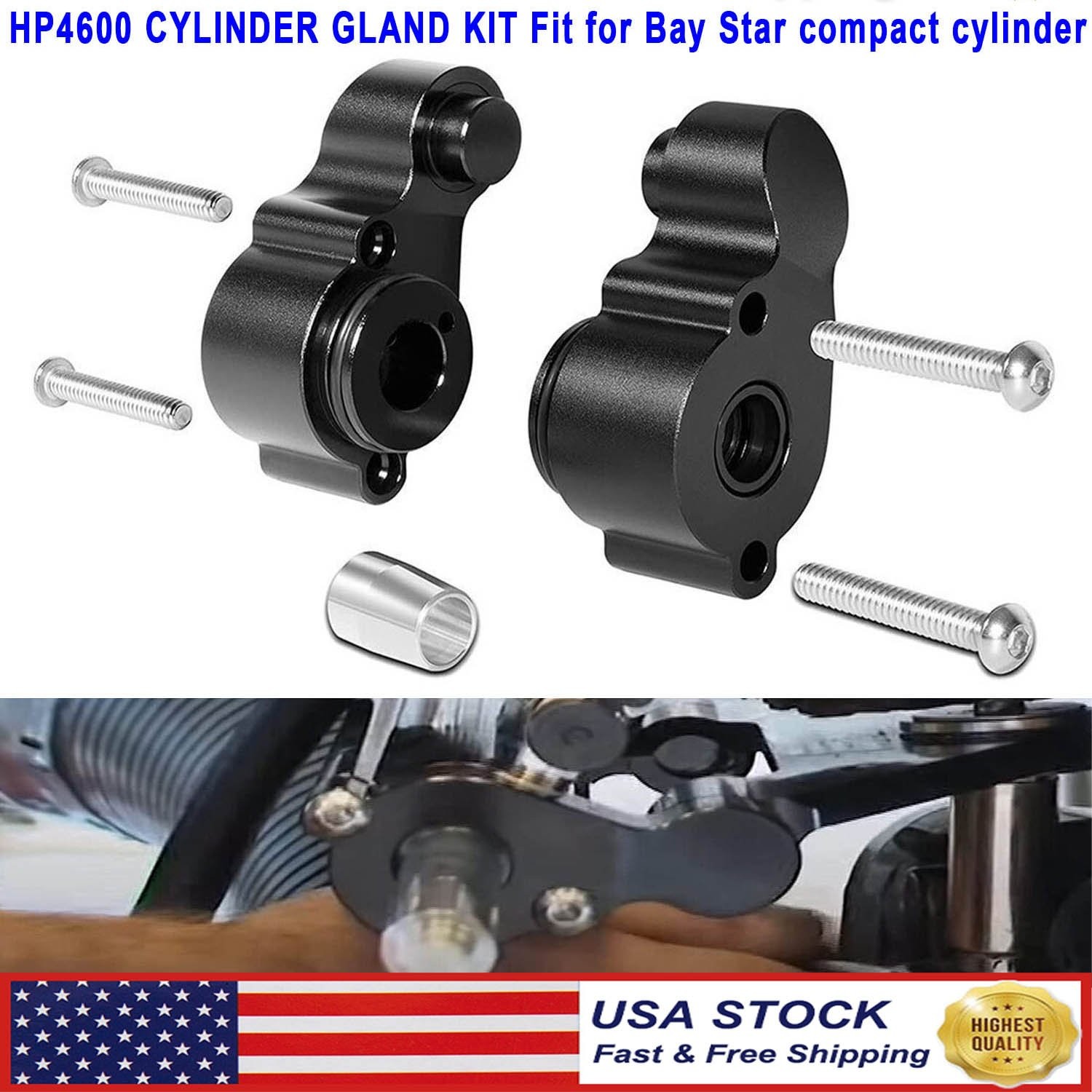 For Baystar HC4645H HC4648H HC4658H Teleflex Marine-HP4600 Cylinder Gland Kit