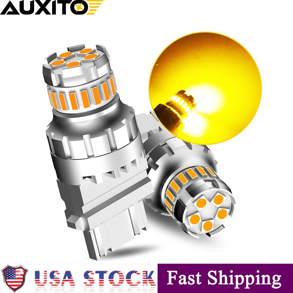 3157 3057 LED Amber Turn Signal Light Blinker Bulb No Hyper Flash for Ford F-150