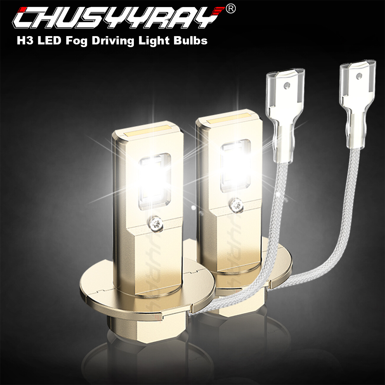 H3 LED Fog Light Bulb Conversion Kit Super Bright Canbus Super White High Power