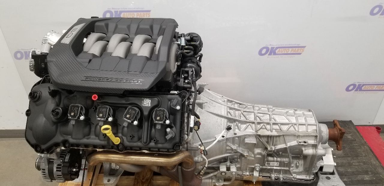 5.0 COYOTE ENGINE AUTO 10R80 TRANSMISSION GEN 4 2024 MUSTANG GT PULLOUT SWAP