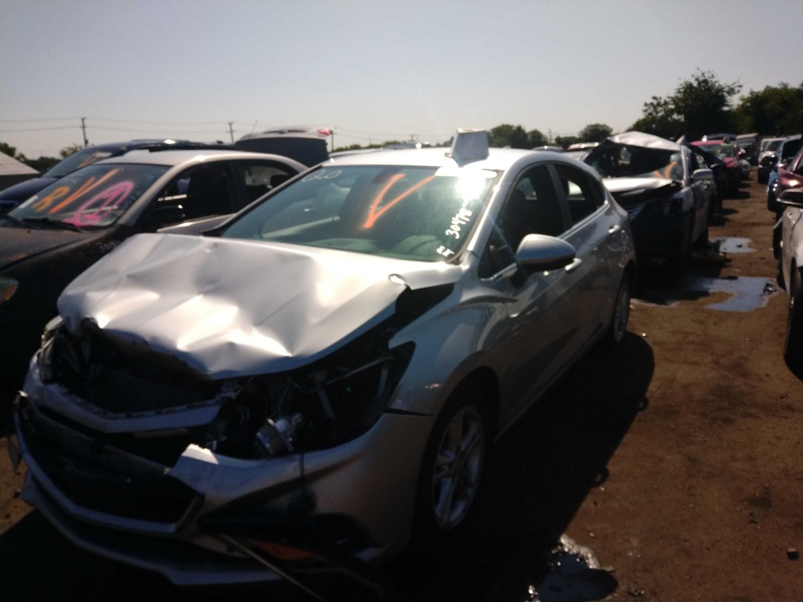 2017 Chevrolet Cruze 1.4L Engine Complete Assembly OEM 95000 Miles Silver