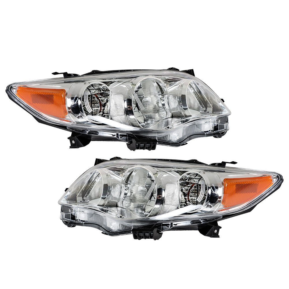 Labwork Left&Right Headlights For 2011-2013 Toyota Corolla Headlamps Replacement