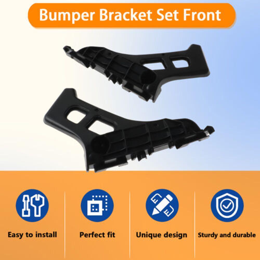 2 Pcs Front LH + RH Plastic Bumper Bracket Set For 2011-2017 Lexus CT200h USA