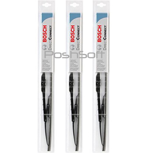 BOSCH DIRECT CONNECT WIPER BLADES 24-21-17 -FRONT Left & Right + REAR – SET OF 3