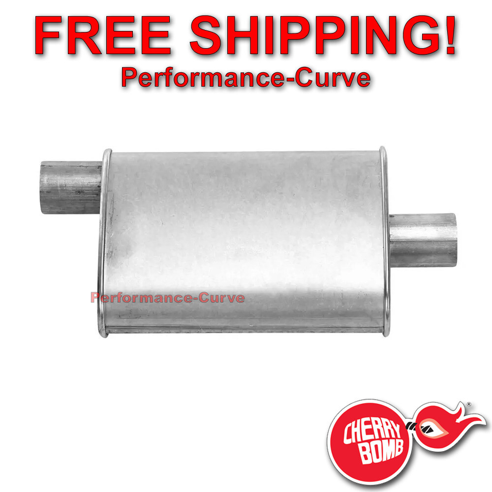 Cherry Bomb Turbo 2.5″ Offset/ 2.5″ Center Muffler Performance Exhaust – 16809CB
