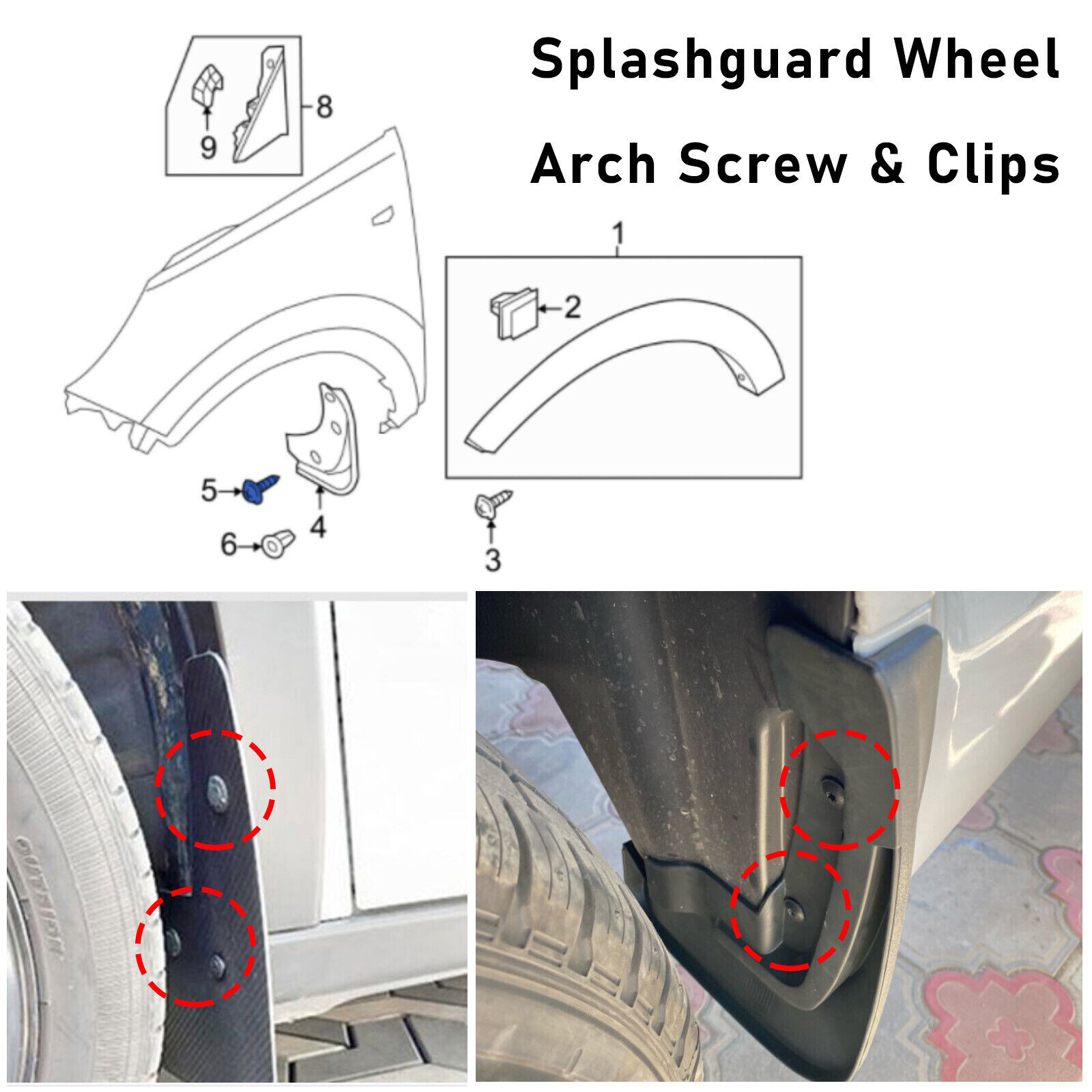 20x Fender Liner Splash Shield Guard Screws FOR VW Jetta Golf Passat Beetle