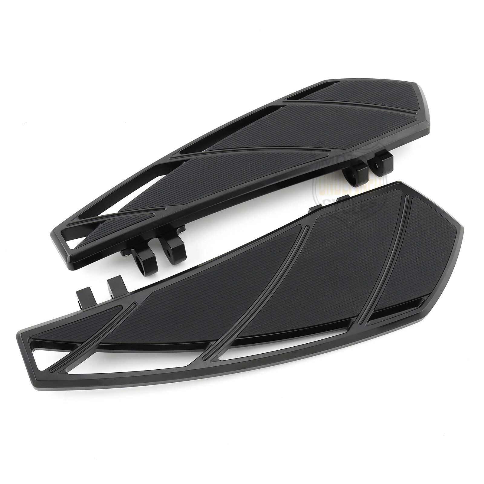For Harley Touring Road Glide Floorboards Touring Street Glide Black Footboards
