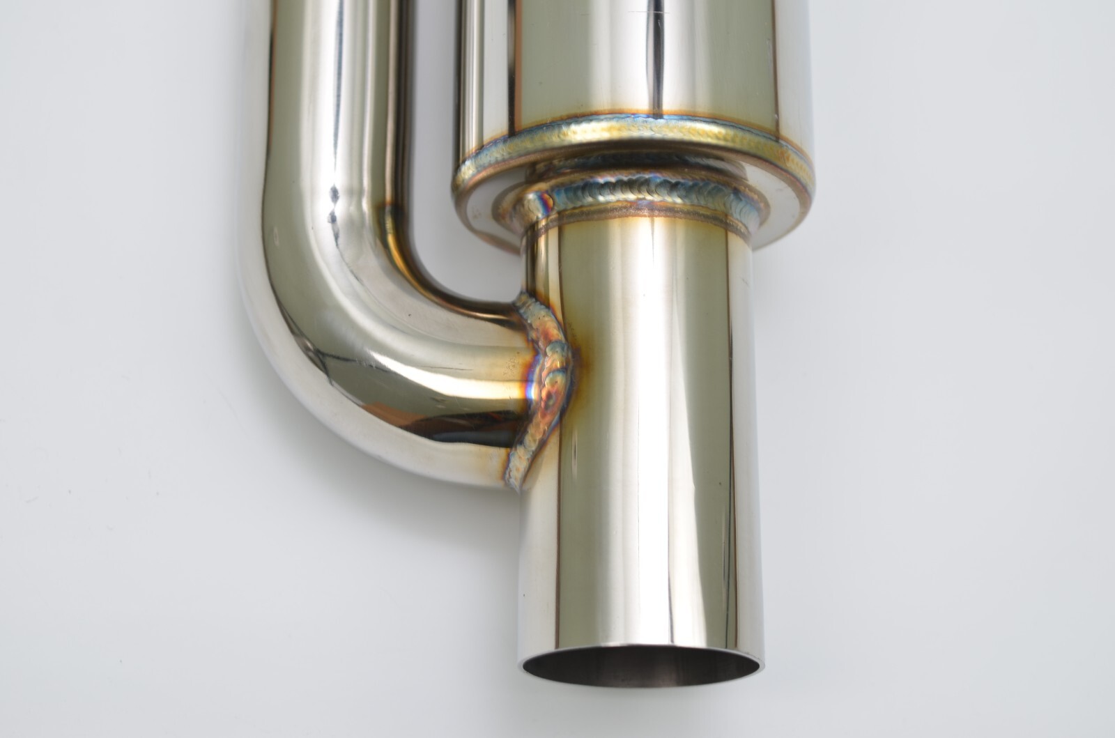 1320 ultra quiet QW resonator muffler stainless steel universal 2.5″ inlet & out