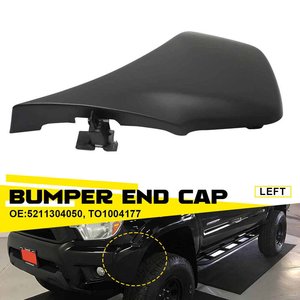 Bumper End For Toyota 2012-2015 Tacoma Textured Plastic Front Driver Left Side