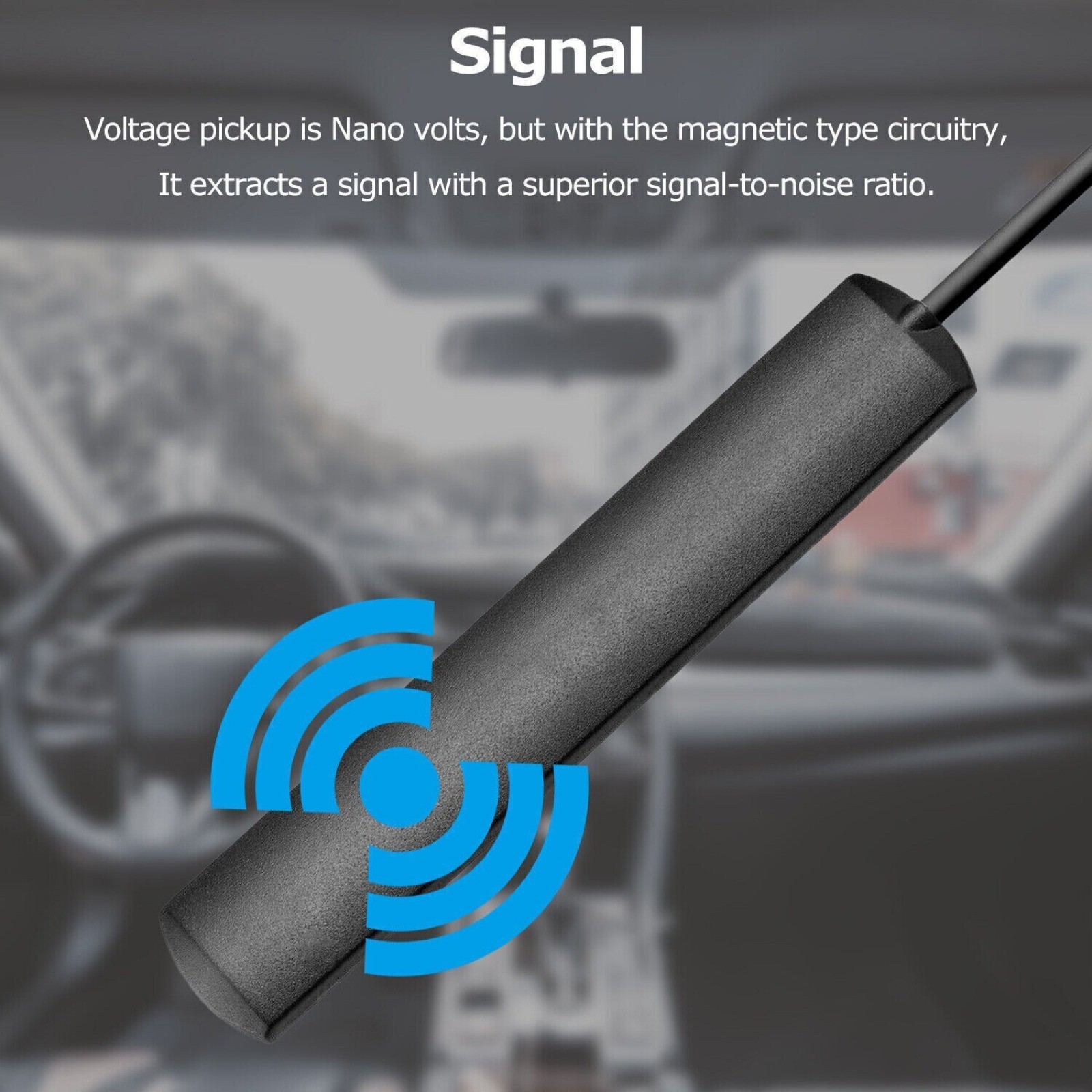 Car Interior Hidden Amplified Antenna Electronic Stereo AM/FM Radio Universal