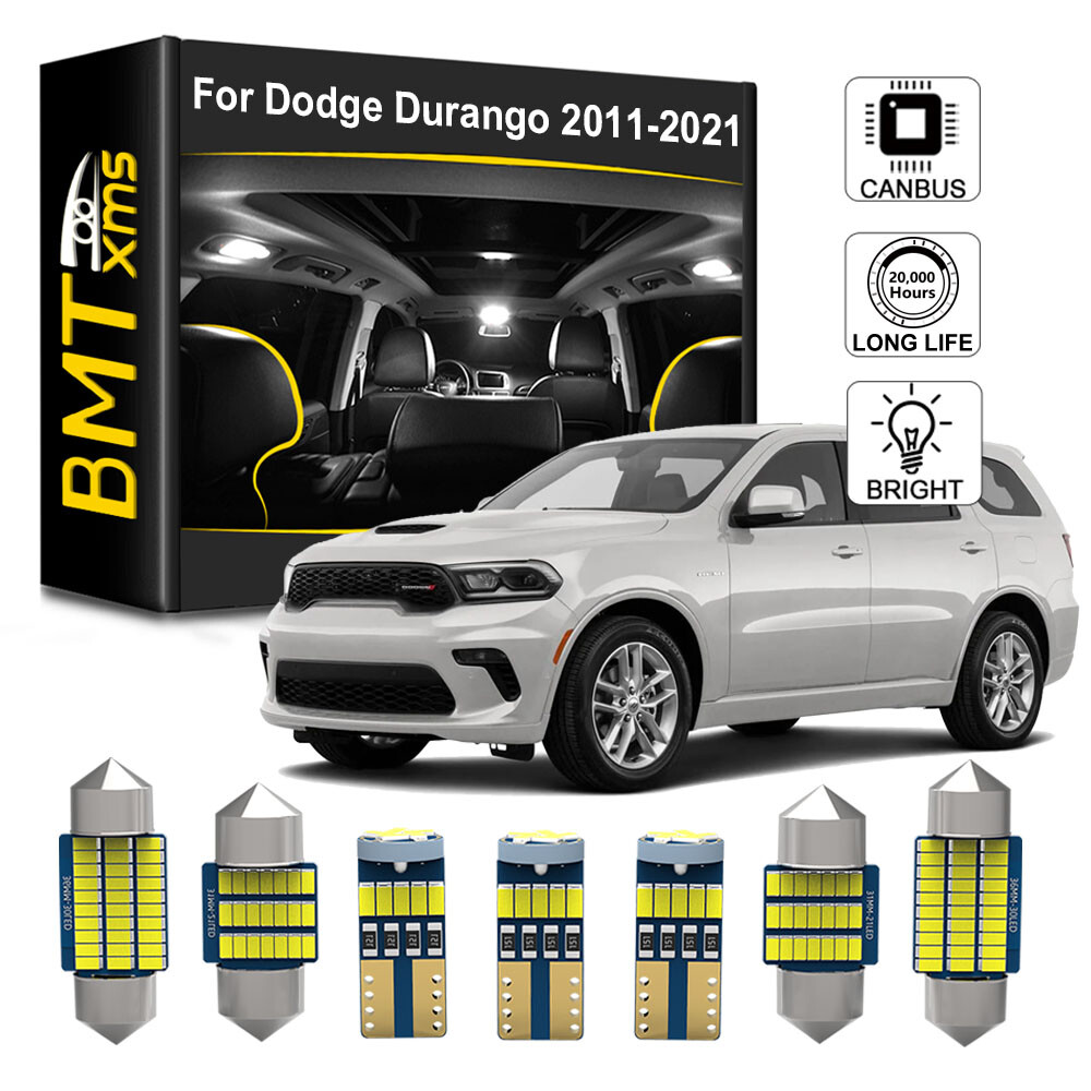 17x T10 36MM White Interior LED Lights Package Kit For 2011-2021 Dodge Durango