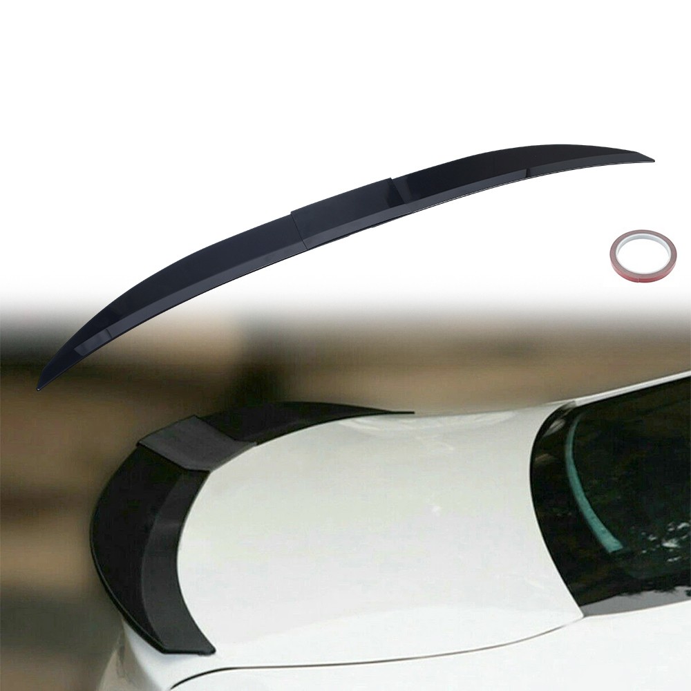 Trunk Spoiler Lip Roof Tail Wing Universal for Sedan Adjustable Glossy Black