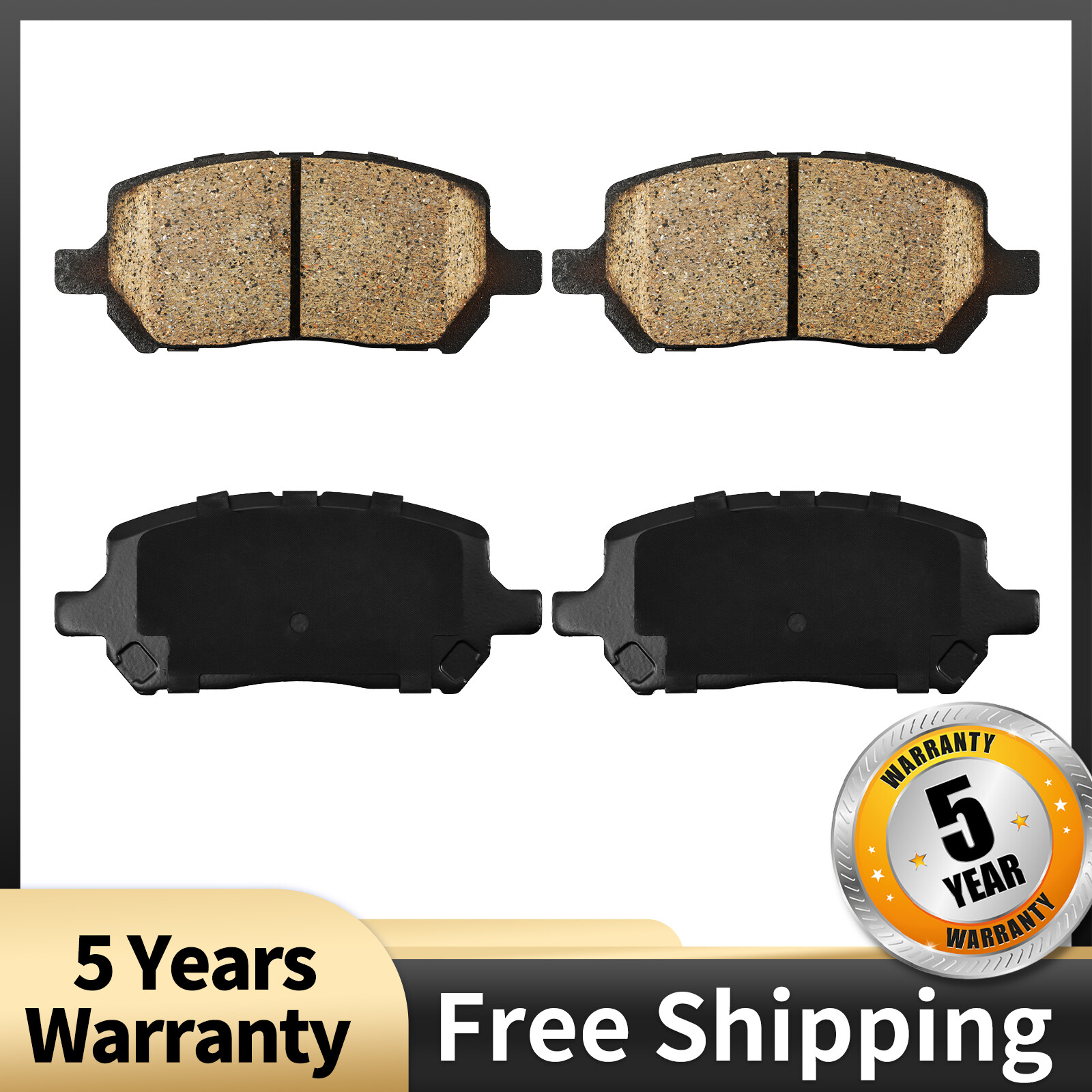 Front Ceramic Brake Pad Kit for Chevrolet Cobalt 2005-2010 Pontiac G5 2007-2010