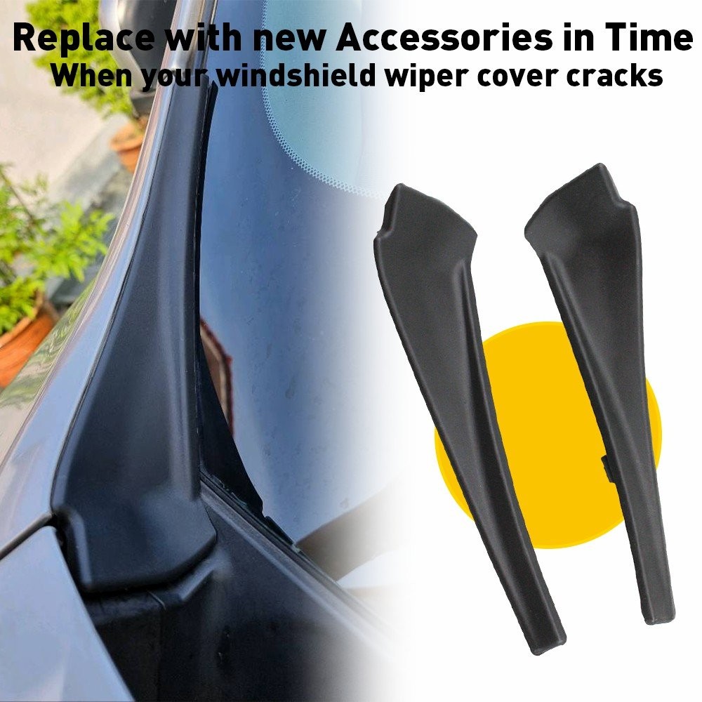2Pcs Front Wiper Side Cowl Extension Covers For Nissan Rogue 2014-20 66895-4CL0A