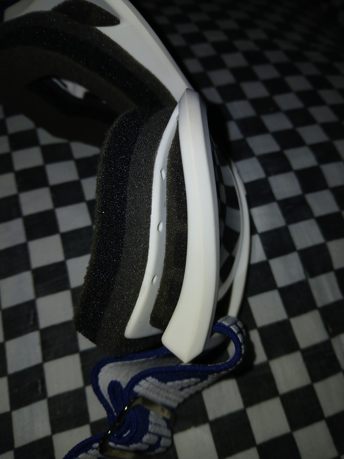 Vintage Oakley goggles White / Blue guard mx,ama, , helmet, visor