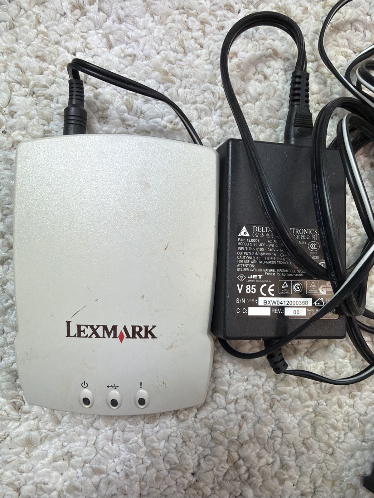 Lexmark N4000e 4032-200 Ethernet 10/100BaseTX Network Print Server