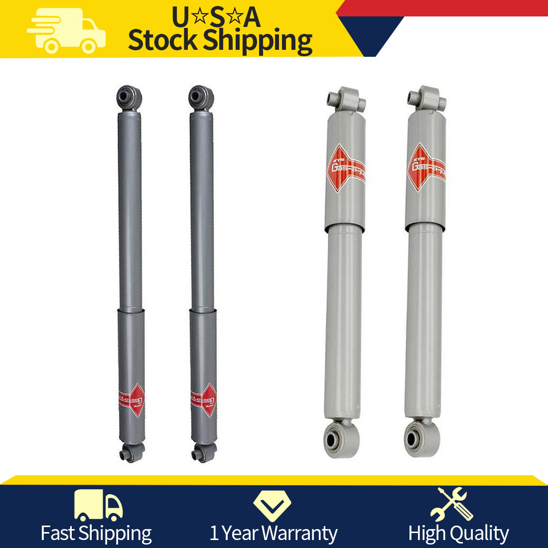 KYB 4 HEAVY DUTY Upgrade SHOCKS for DODGE DURANGO ASPEN 04 – 09 KG4160 KG4159