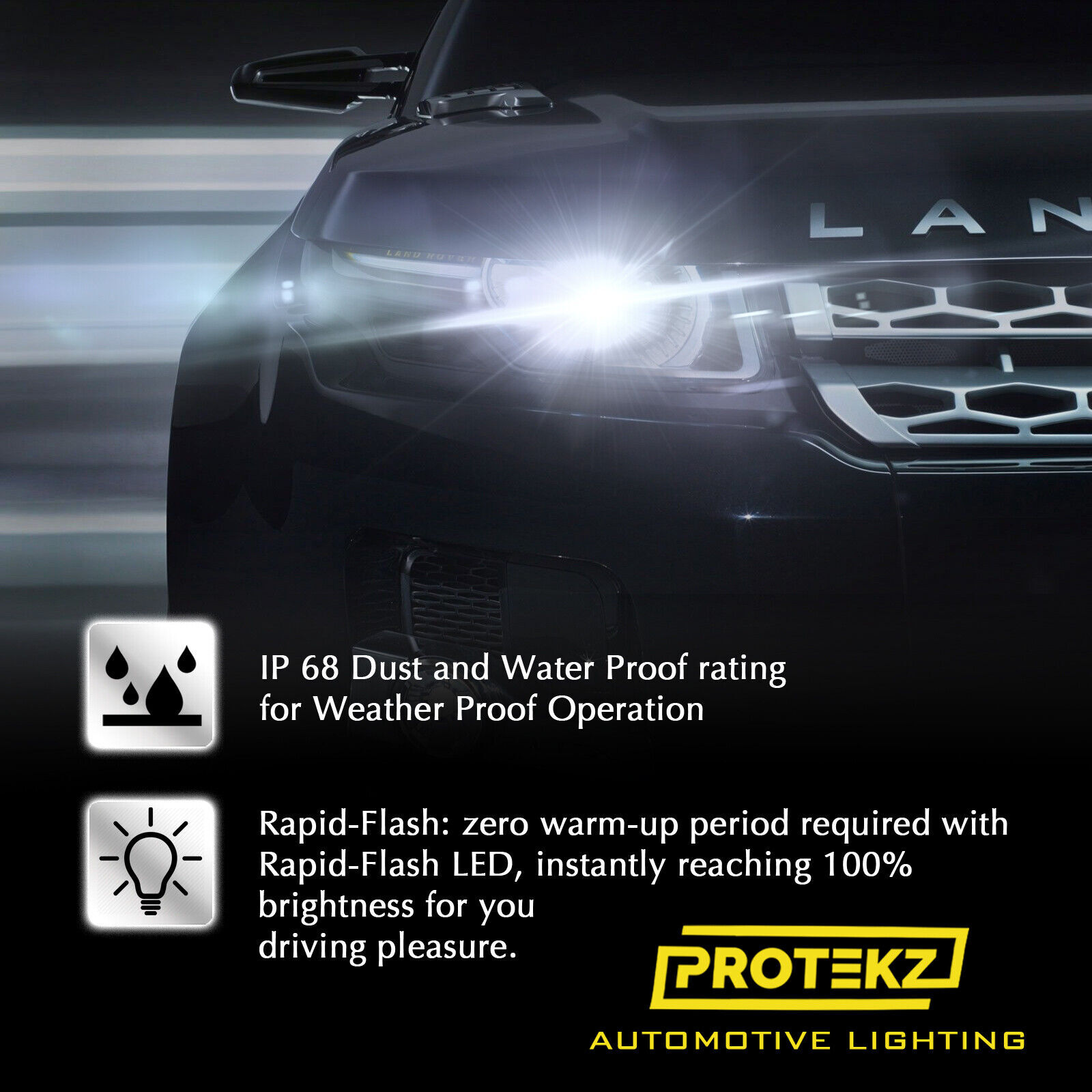 H11 LED Headlight Bulbs H8 H9 H16 Protekz 5 Years Warranty 60Days Free Return