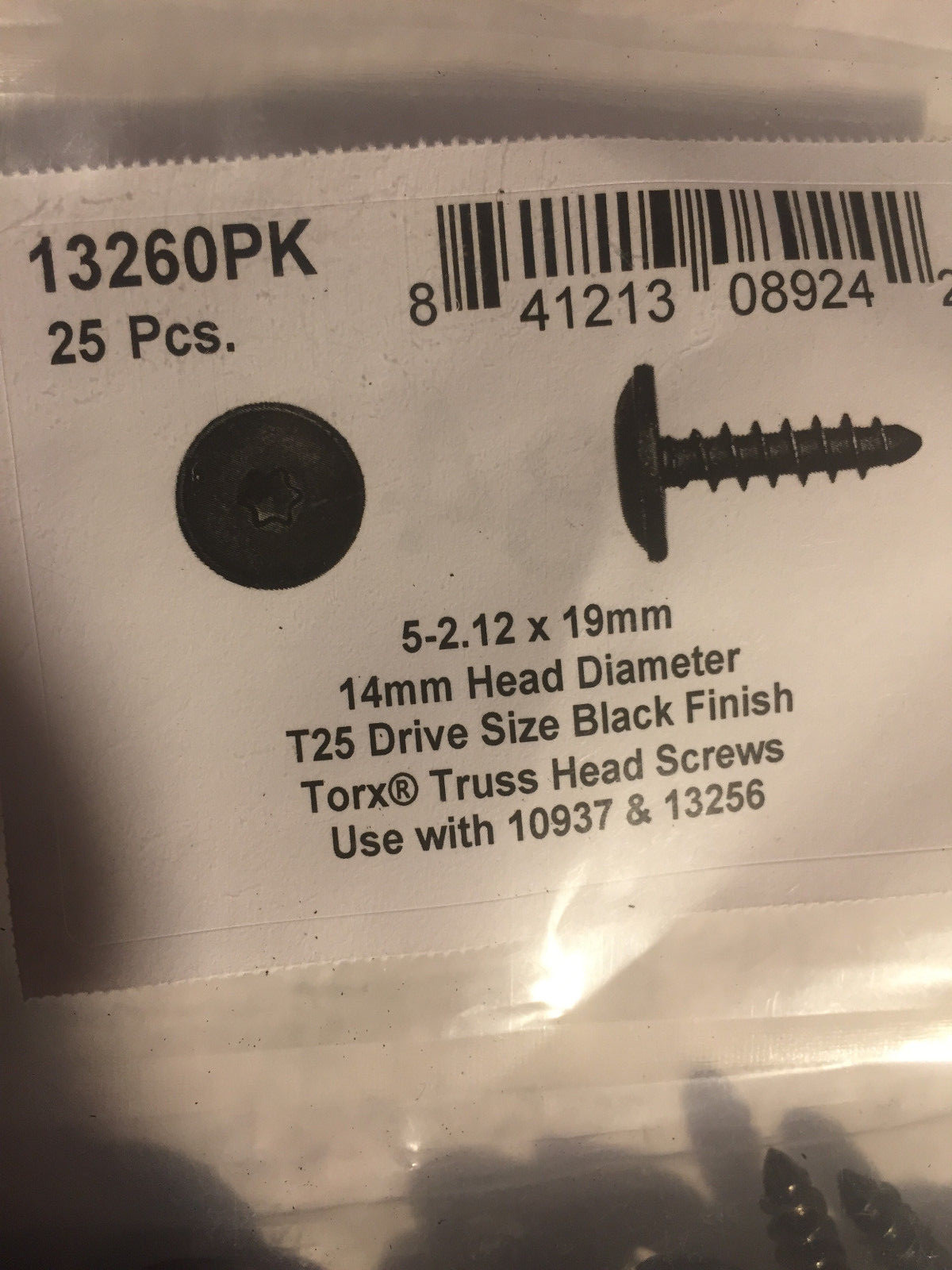 Torx Truss Head Tapping 25pcs Screw for VW N90892001,N90775001 N908-920-01