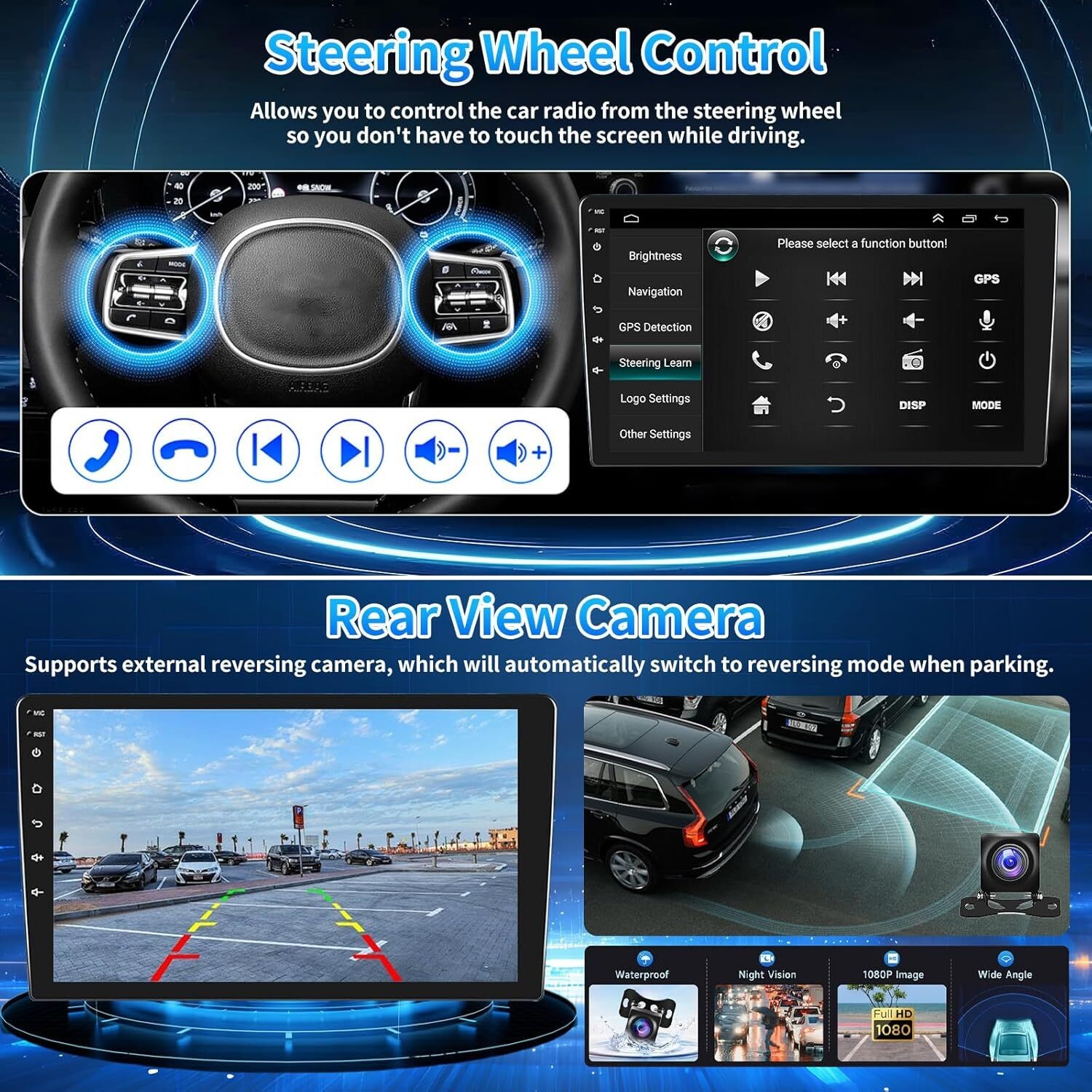 Android 15 In-Car 9-inch CarPlay Android Auto For 11-16 Chrysler Town & Country