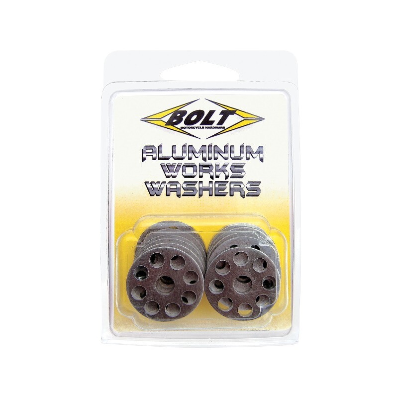 Dirt Bike Plastic Fenders Washers Lightweight Aluminum (10 Pack) Bolt Hardware
