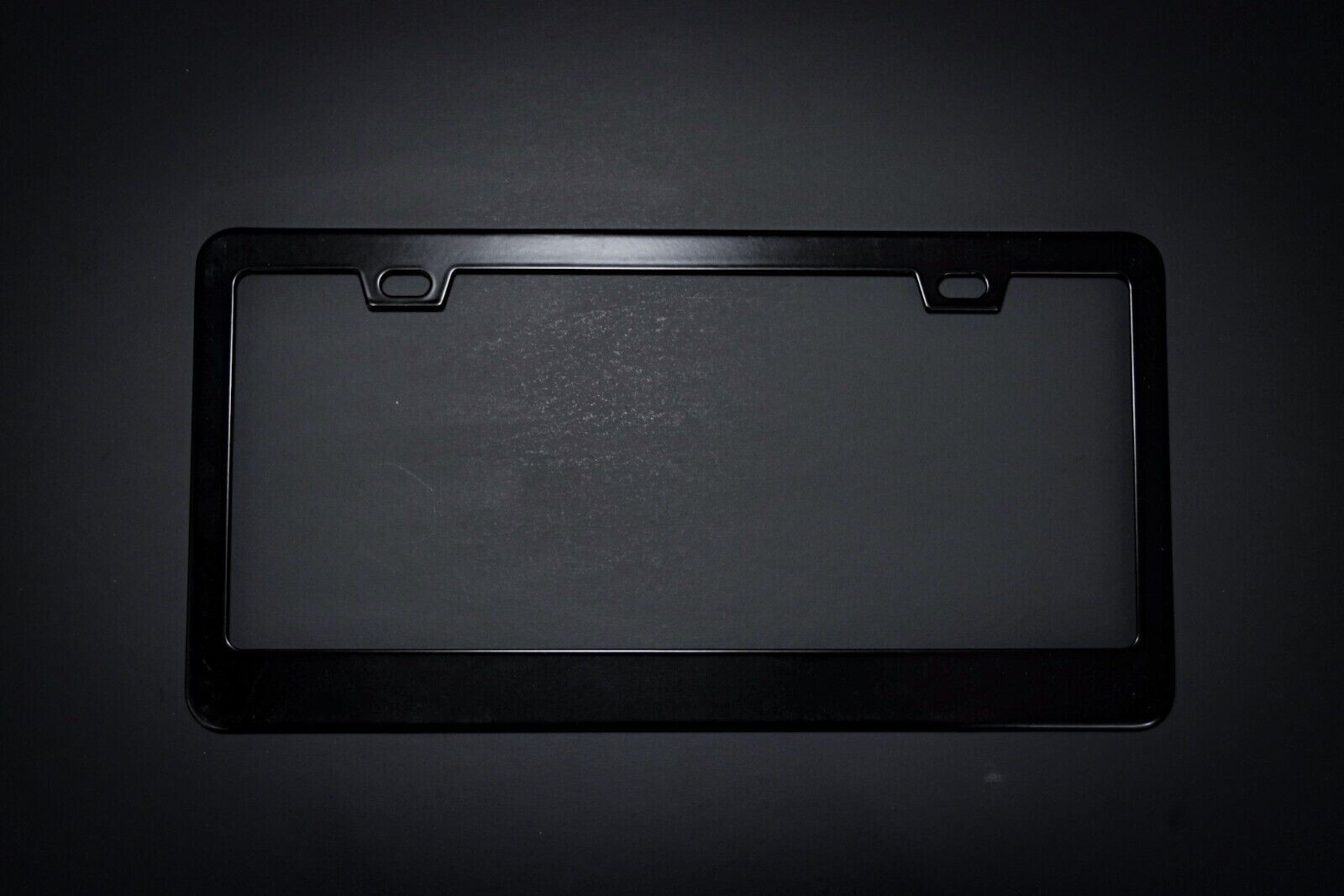 Matte Black License Plate Frame Cover Metal Stainless Front Back Universal 